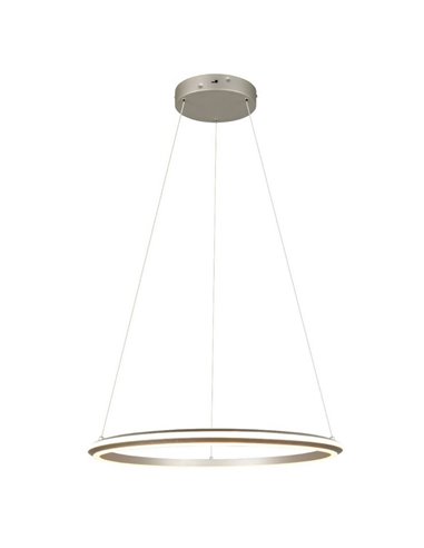 Lámpara colgante LED AMADOR Ø75cm 48W 5800lm,regulable DIP SWITCH 2300+3000+4000K IP20 Níquel
