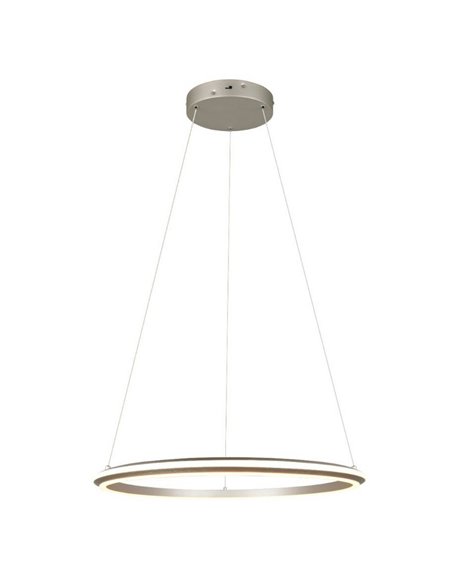 Lámpara colgante LED AMADOR Ø75cm 48W 5800lm,regulable DIP SWITCH 2300+3000+4000K IP20 Níquel