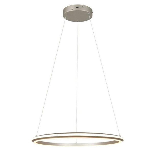 Lámpara colgante LED AMADOR Ø75cm 48W 5800lm,regulable DIP SWITCH 2300+3000+4000K IP20 Níquel