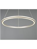Lámpara colgante LED AMADOR Ø75cm 48W 5800lm,regulable DIP SWITCH 2300+3000+4000K IP20 Níquel