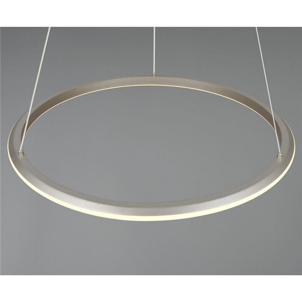 Lámpara colgante LED AMADOR Ø75cm 48W 5800lm,regulable DIP SWITCH 2300+3000+4000K IP20 Níquel