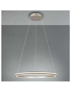 Luminária pendente LED AMADOR Ø75cm 48W 5800lm, dimerizável DIP SWITCH 2300+3000+4000K IP20 Níquel 2