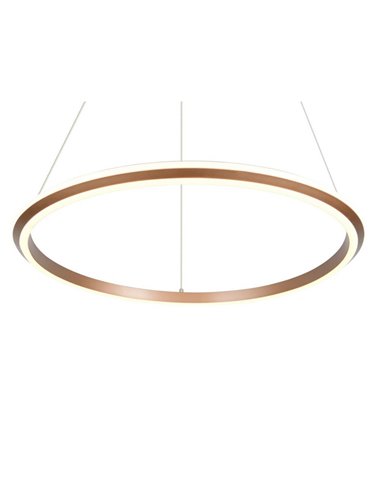 Lámpara LED de techo Ø75cm AMADOR 48W 5800lm,regulable DIP SWITCH 2300+3000+4000K IP20 Marrón