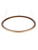 Lámpara LED de techo Ø75cm AMADOR 48W 5800lm,regulable DIP SWITCH 2300+3000+4000K IP20 Marrón