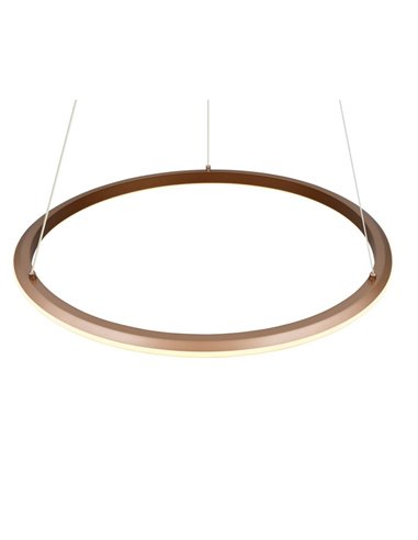 Plafonnier LED AMADOR 48 W 5 800 lm, Ø 75 cm, variateur, interrupteur DIP, 2 300 + 3 000 + 4 000 K, IP20, marron