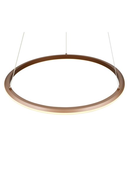 Plafonnier LED AMADOR 48 W 5 800 lm, Ø 75 cm, variateur, interrupteur DIP, 2 300 + 3 000 + 4 000 K, IP20, marron