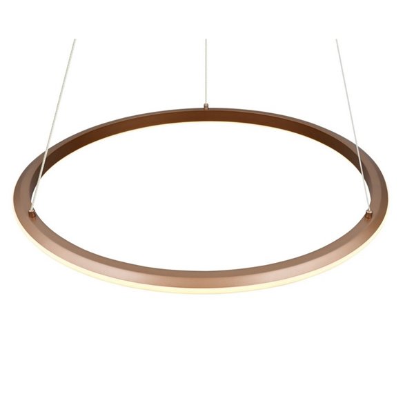 Lámpara LED de techo Ø75cm AMADOR 48W 5800lm,regulable DIP SWITCH 2300+3000+4000K IP20 Marrón