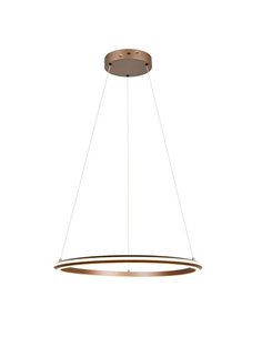 Lámpara LED de techo Ø75cm AMADOR 48W 5800lm,regulable DIP SWITCH 2300+3000+4000K IP20 Marrón