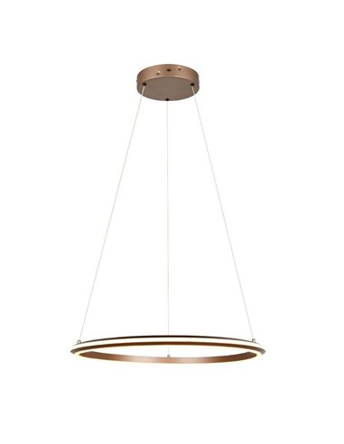 Lámpara LED de techo Ø75cm AMADOR 48W 5800lm,regulable DIP SWITCH 2300+3000+4000K IP20 Marrón
