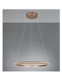 Lámpara LED de techo Ø75cm AMADOR 48W 5800lm,regulable DIP SWITCH 2300+3000+4000K IP20 Marrón