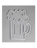Luz LED tipo neón cerveza BEER 2W con cable y USB IP20 Amarillo