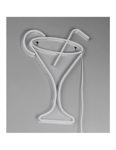 Aplique LED imitación neón CHEERS 2W con cable y USB IP20 Morado