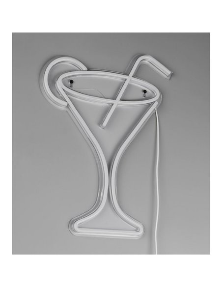 Aplique LED imitación neón CHEERS 2W con cable y USB IP20 Morado