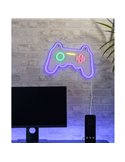 Luz LED tipo neón GAMER 2W con cable y USB IP20 Morado