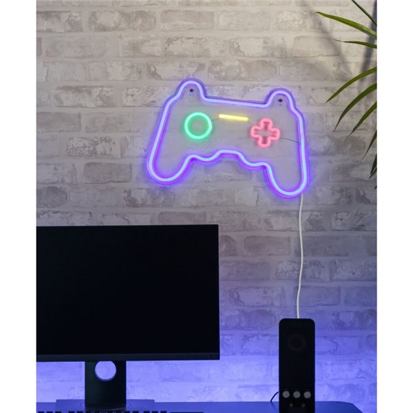 Luz LED tipo neón GAMER 2W con cable y USB IP20 Morado