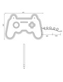 Luz LED tipo neón GAMER 2W con cable y USB IP20 Morado