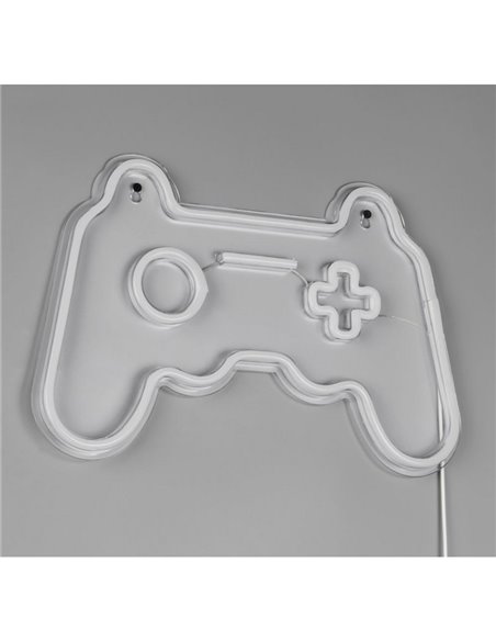 Lampe LED décorative imitant le néon GAMER 2W avec câble et USB IP20 Violet