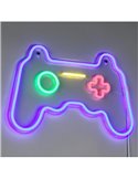 Luz LED tipo neón GAMER 2W con cable y USB IP20 Morado