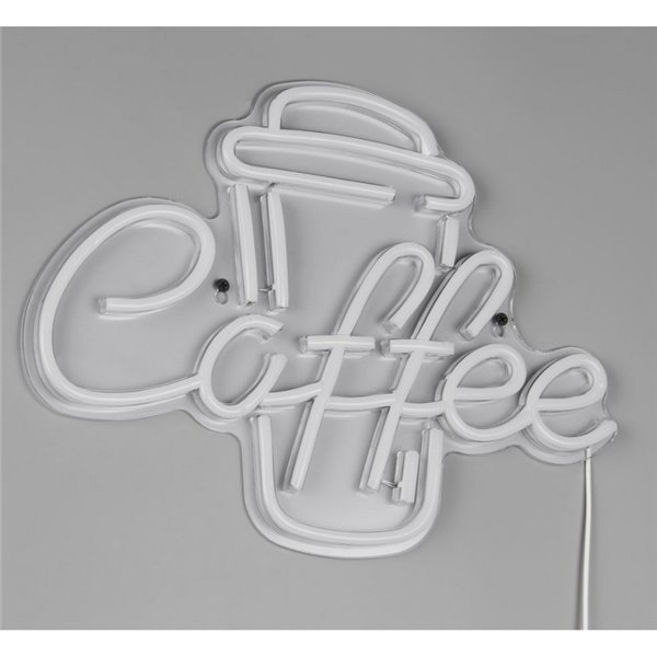 Luz LED imitación neón decorativo, COFFEE 2W con cable y USB IP20 Rosa