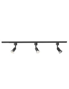 Luces de carril kit de inicio con 3 focos EasyLink TOBIA, negro GU10 (no incl.), orientable