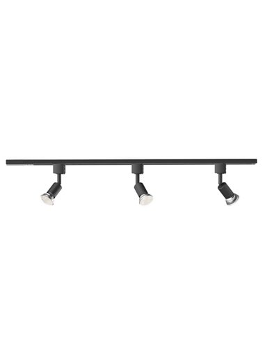 Luces de carril kit de inicio con 3 focos EasyLink TOBIA, negro GU10 (no incl.), orientable