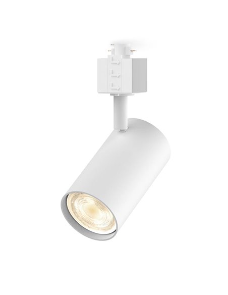 Foco de carril monofásico blanco orientable EasyLink ZILO, GU10 (no incl.)