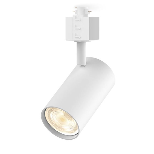 Foco de carril monofásico blanco orientable EasyLink ZILO, GU10 (no incl.)