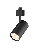Foco de carril monofásico negro orientable EasyLink ZILO, GU10 (no incl.)