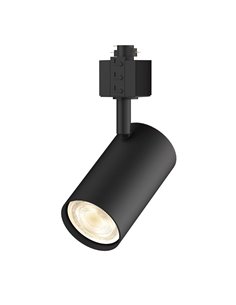 Foco de carril monofásico negro orientable EasyLink ZILO, GU10 (no incl.)