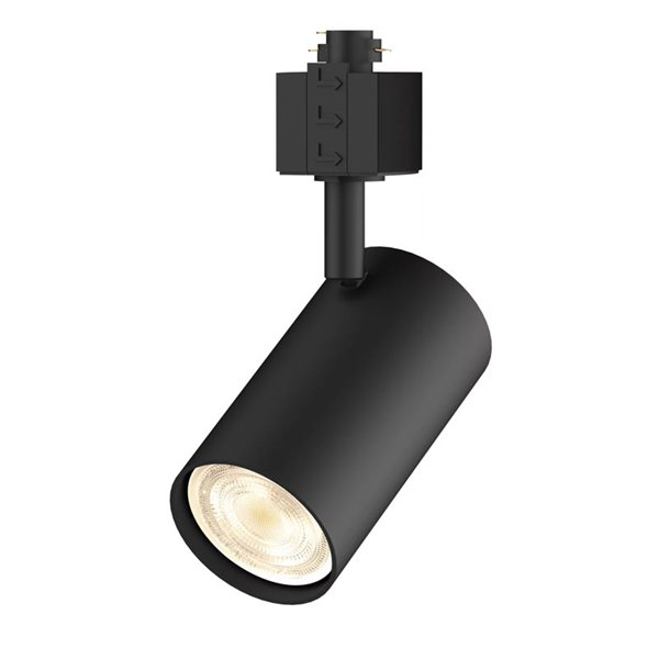 Spot sur rail monophasé EasyLink ZILO, noir, orientable, GU10 (non incl.)