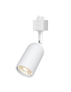 Foco de carril monofásico redondo blanco EasyLink SHEA, orientable GU10 (no incl.)