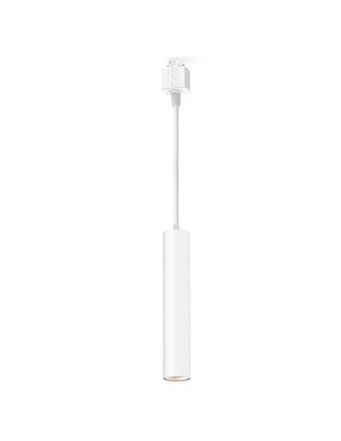 Lámpara colgante de carril monofásico blanco EasyLink PAXIE, minimalista GU10 (no incl.), altura ajustable