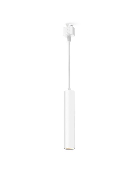 Lámpara colgante de carril monofásico blanco EasyLink PAXIE, minimalista GU10 (no incl.), altura ajustable