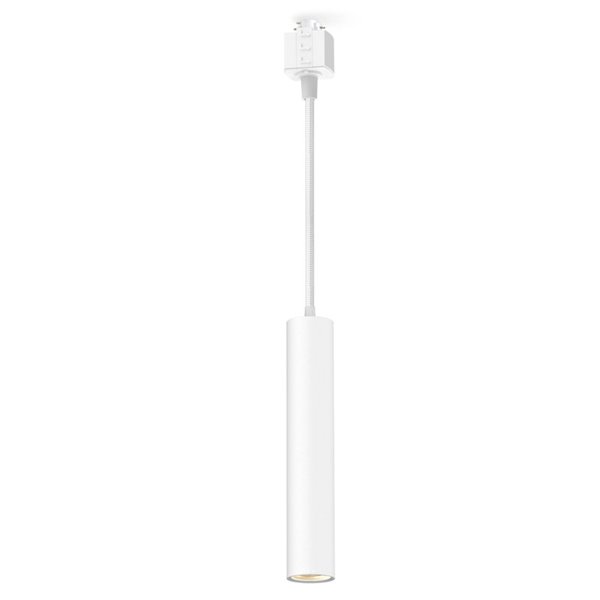 Lámpara colgante de carril monofásico blanco EasyLink PAXIE, minimalista GU10 (no incl.), altura ajustable