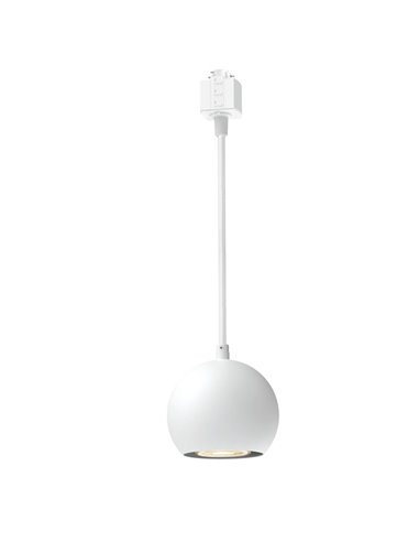 Lámpara colgante bola de carril de alta tensión EasyLink COLBY, blanco GU10 (no incl.), altura ajustable