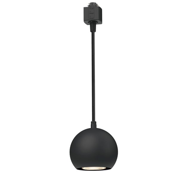 Lámpara colgante bola de carril de alta tensión negro EasyLink COLBY, GU10 (no incl.), altura ajustable