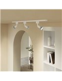 Foco de carril monofásico blanco orientable EasyLink TOBIA, GU10 (no incl.)