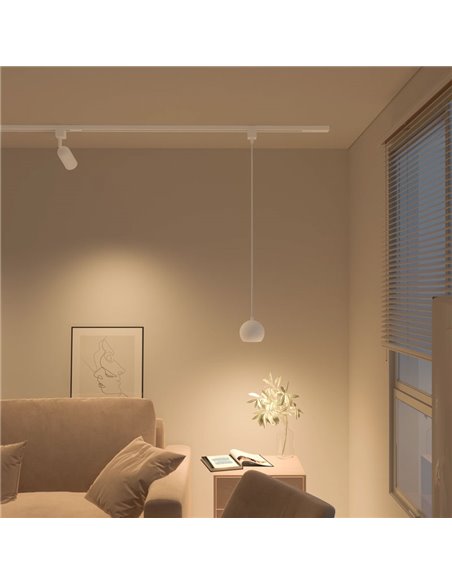 Trilho de extensão para trilhos monofásicos de alta tensão, 1m EasyLink branco