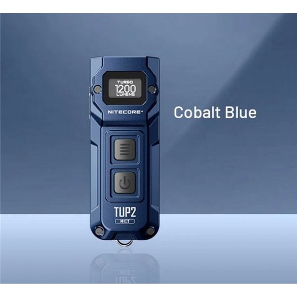 Lampe torche LED bleue TUP2 1200lm, rechargeable par USB-C, 3 températures de couleur, IP54
