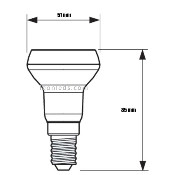 Bombilla Led Philips E14 R50 -5W- CorePro | Bombilla LED R50 E14 | Bombilla Reflectora LED R50 | LeonLeds Iluminación