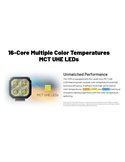 Linterna LED TUP2 Blue 1200lm, recargable USB-C, 3 temperaturas de color, IP54