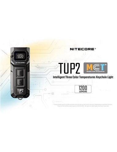 Lampe torche LED bleue TUP2 1200lm, rechargeable par USB-C, 3 températures de couleur, IP54