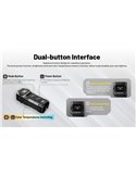 Linterna LED recargable TUP2 Orange 1200 lúmenes, batería 1300mAh, pantalla OLED, IP54