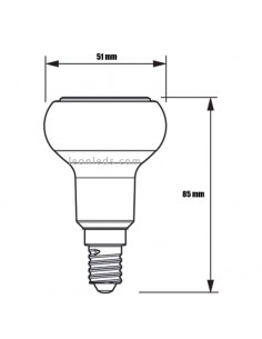Bombilla LED E14 2,9W R50 Philips CorePro | LeonLeds Iluminación 2