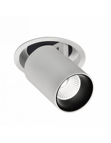 Foco orientable empotrable LED 5W GARDA MINI, estilo moderno blanco, 36º, 2700K/3000K/4000K