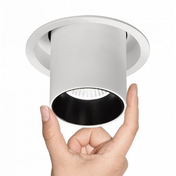 Spot LED encastrable 5W, GARDA MINI, style moderne, blanc, 36°, 2700K/3000K/4000K