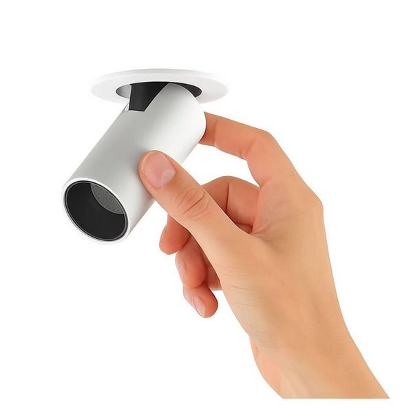 Foco orientable empotrable LED 5W GARDA MINI, estilo moderno blanco, 36º, 2700K/3000K/4000K
