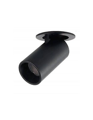 Foco orientable empotrable LED 5W GARDA MINI, moderno 36º, negro 2700K/3000K