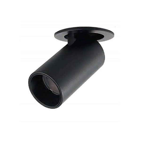Foco orientable empotrable LED 5W GARDA MINI, moderno 36º, negro 2700K/3000K