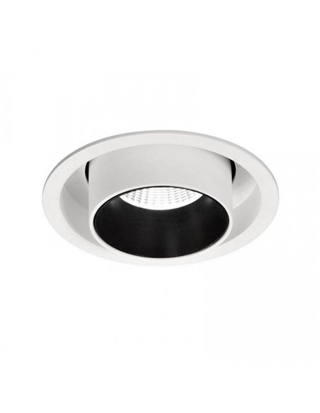 Foco LED moderno embutido 7W GARDA MINI ajustável, 35º branco 2700K/3000K/4000K